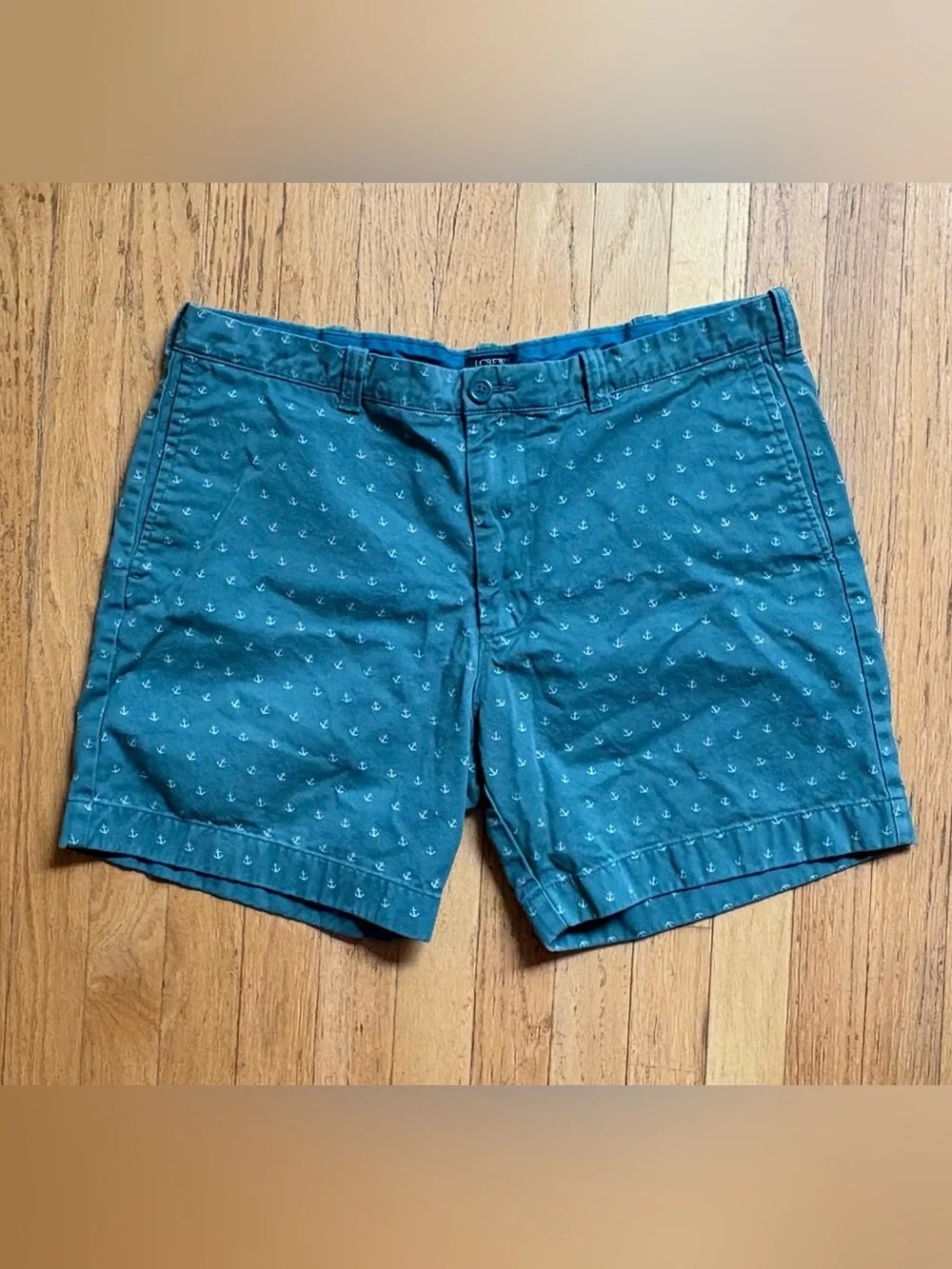 J.Crew Reade 100% Cotton Anchor Print Shorts Men's 36W